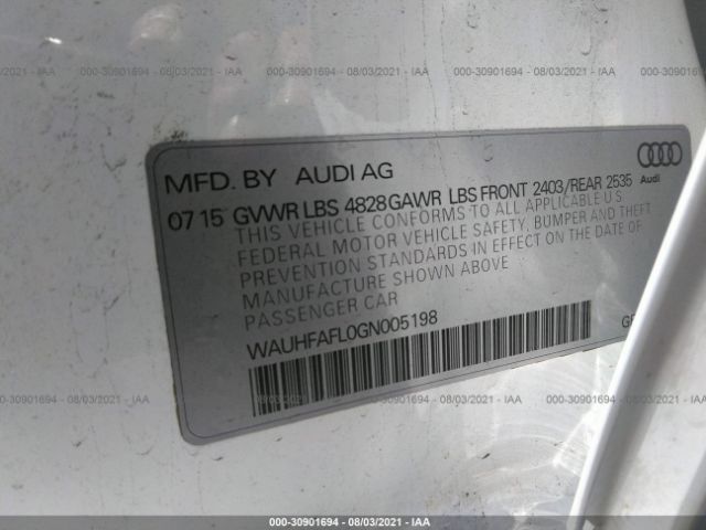 Photo 8 VIN: WAUHFAFL0GN005198 - AUDI A4 