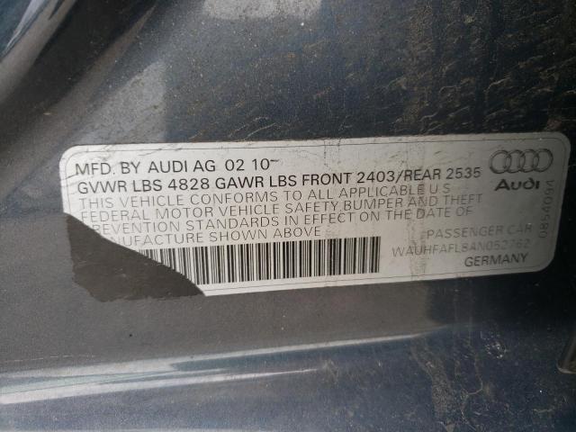 Photo 11 VIN: WAUHFAFL8AN052762 - AUDI A4 PREMIUM 