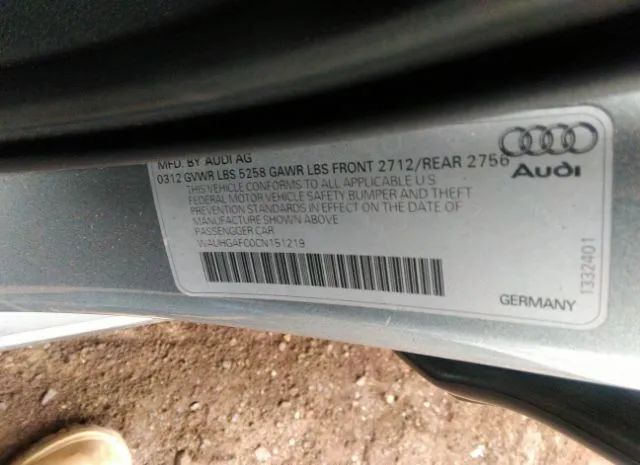 Photo 8 VIN: WAUHGAFC0CN151219 - AUDI A6 