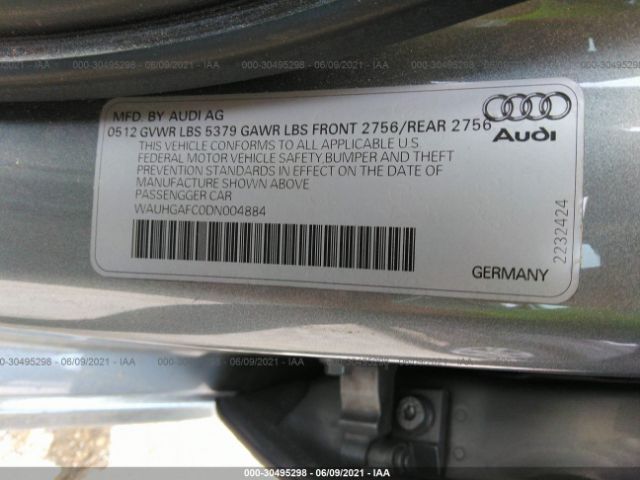 Photo 8 VIN: WAUHGAFC0DN004884 - AUDI A6 