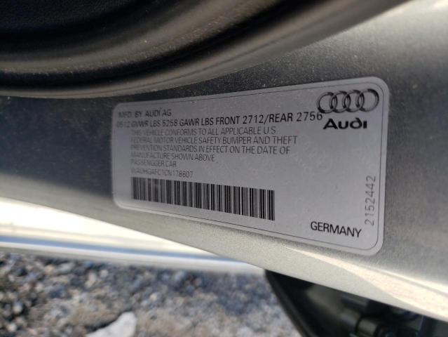 Photo 9 VIN: WAUHGAFC1CN178607 - AUDI A6 PRESTIG 