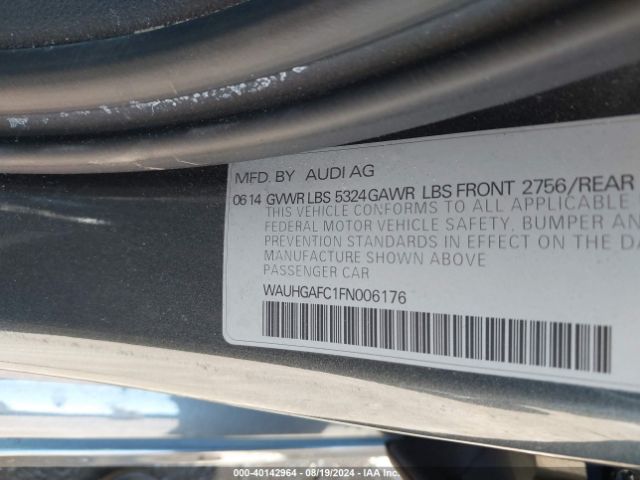 Photo 8 VIN: WAUHGAFC1FN006176 - AUDI A6 