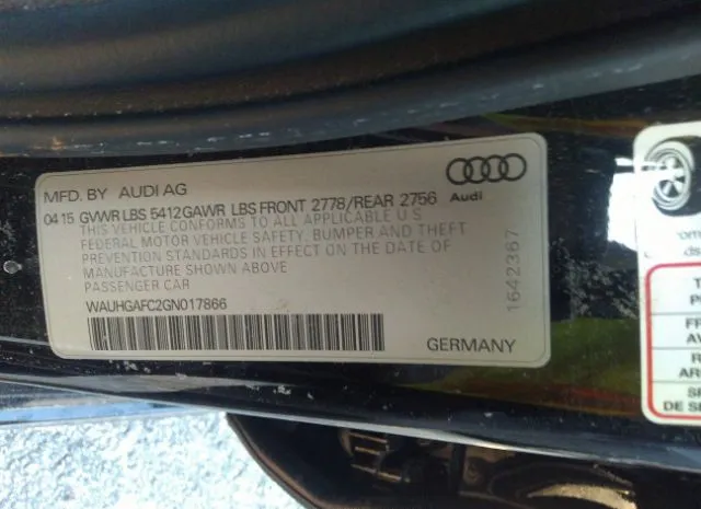 Photo 8 VIN: WAUHGAFC2GN017866 - AUDI A6 