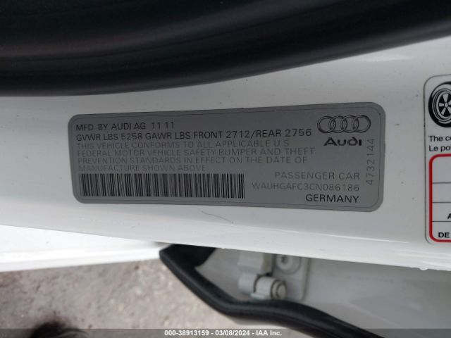 Photo 8 VIN: WAUHGAFC3CN086186 - AUDI A6 