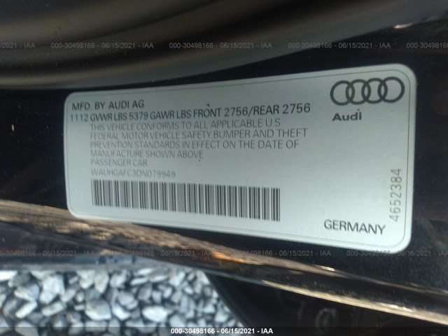 Photo 8 VIN: WAUHGAFC3DN079949 - AUDI A6 