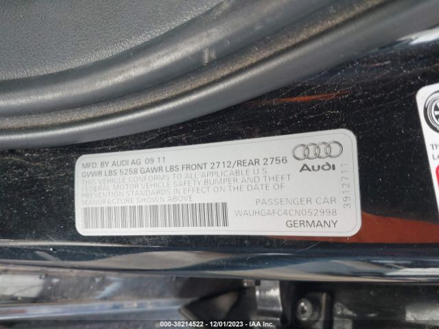 Photo 8 VIN: WAUHGAFC4CN052998 - AUDI A6 