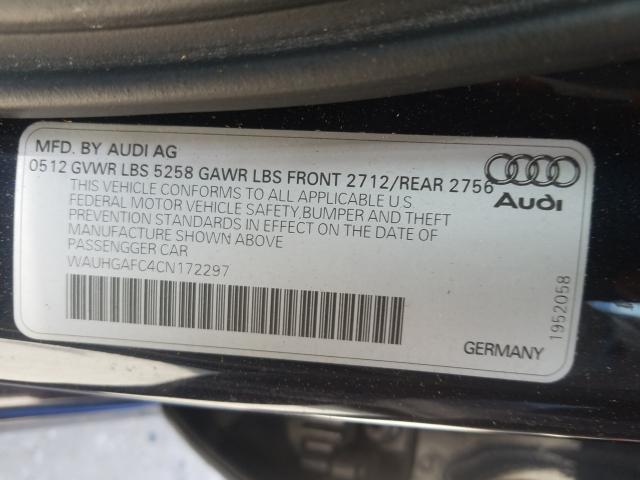 Photo 9 VIN: WAUHGAFC4CN172297 - AUDI A6 PRESTIG 