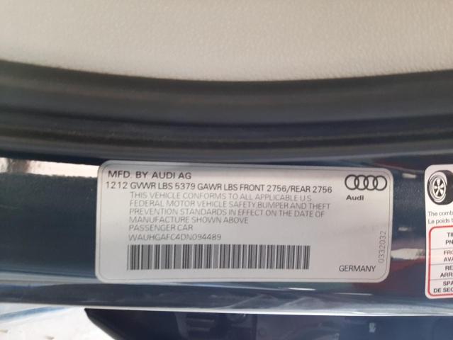 Photo 9 VIN: WAUHGAFC4DN094489 - AUDI A6 PRESTIG 