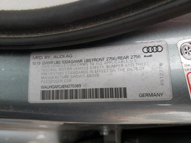 Photo 12 VIN: WAUHGAFC4EN075989 - AUDI A6 PRESTIG 