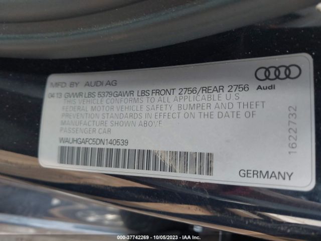 Photo 8 VIN: WAUHGAFC5DN140539 - AUDI A6 