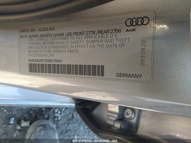 Photo 8 VIN: WAUHGAFC5GN079441 - AUDI A6 