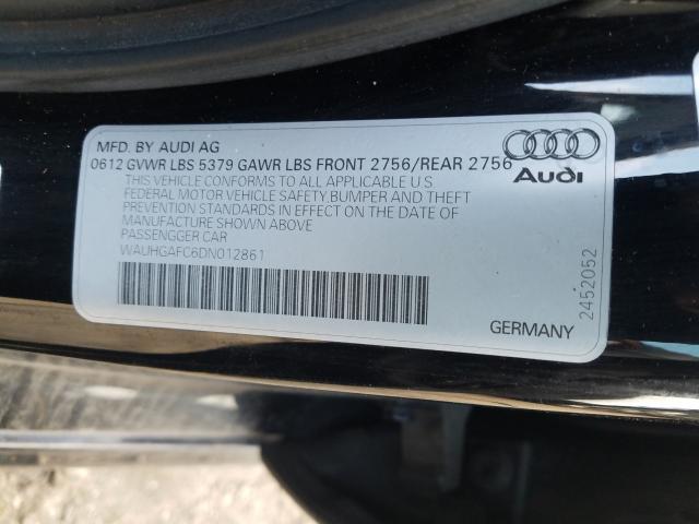 Photo 9 VIN: WAUHGAFC6DN012861 - AUDI A6 PRESTIG 