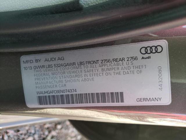 Photo 9 VIN: WAUHGAFC6EN074374 - AUDI A6 PRESTIG 