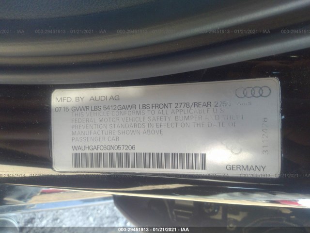 Photo 8 VIN: WAUHGAFC6GN057206 - AUDI A6 