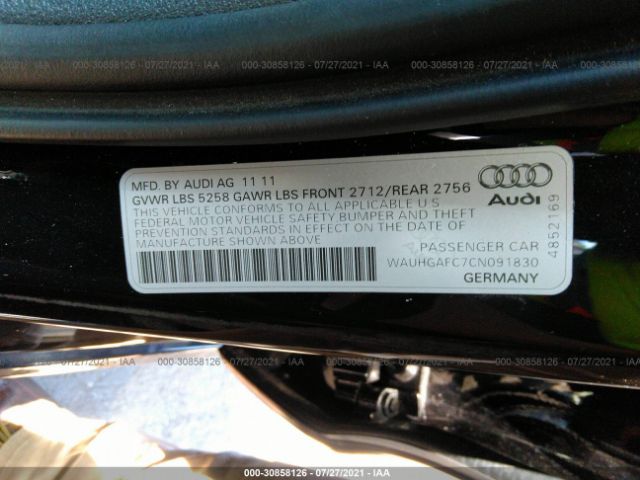 Photo 8 VIN: WAUHGAFC7CN091830 - AUDI A6 