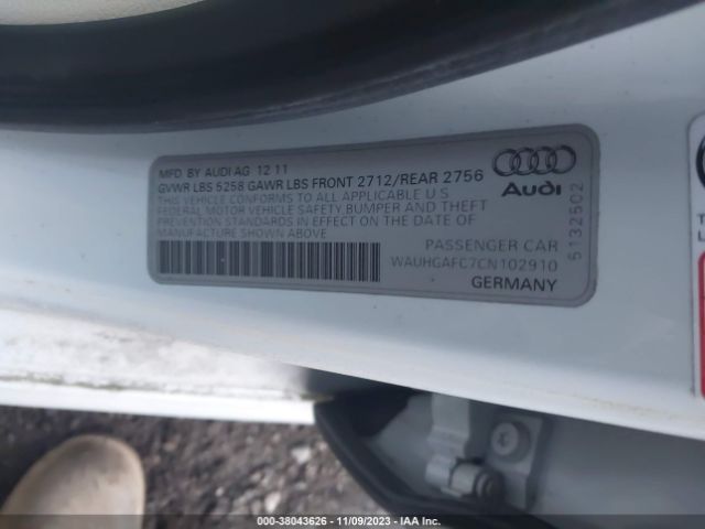 Photo 8 VIN: WAUHGAFC7CN102910 - AUDI A6 