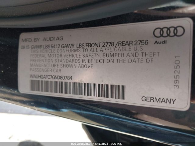 Photo 8 VIN: WAUHGAFC7GN080784 - AUDI A6 