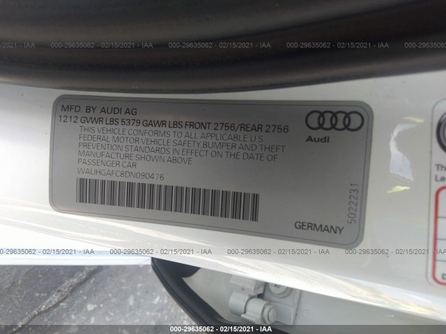 Photo 8 VIN: WAUHGAFC8DN090476 - AUDI A6 