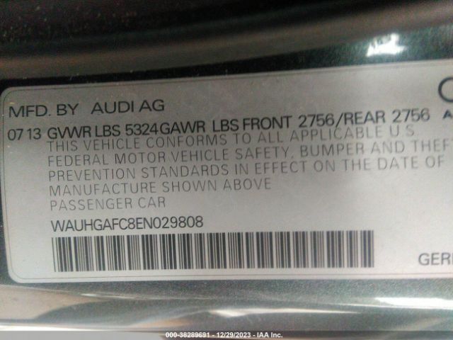 Photo 8 VIN: WAUHGAFC8EN029808 - AUDI A6 