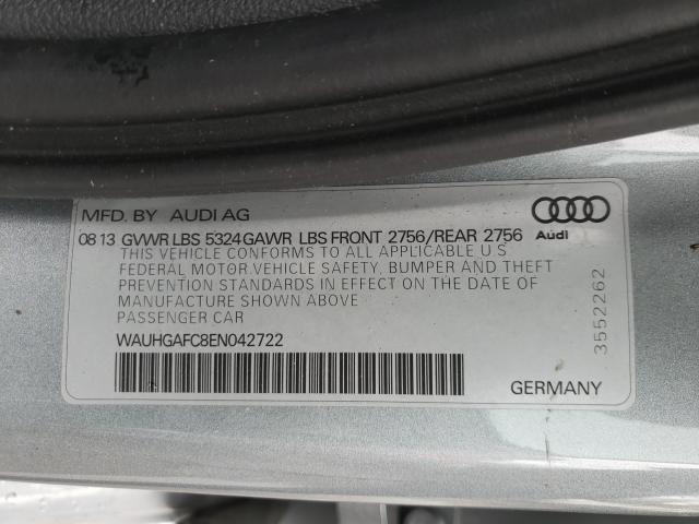 Photo 9 VIN: WAUHGAFC8EN042722 - AUDI A6 PRESTIG 