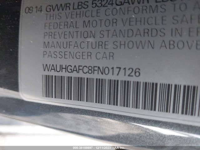 Photo 8 VIN: WAUHGAFC8FN017126 - AUDI A6 