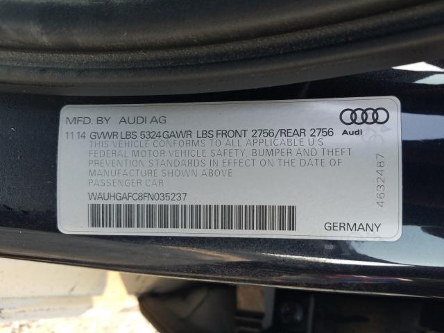 Photo 9 VIN: WAUHGAFC8FN035237 - AUDI A6 PRESTIG 