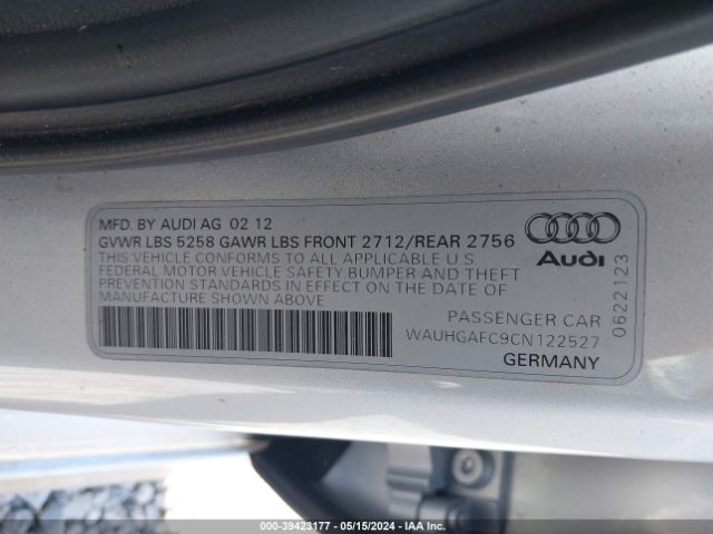 Photo 8 VIN: WAUHGAFC9CN122527 - AUDI A6 