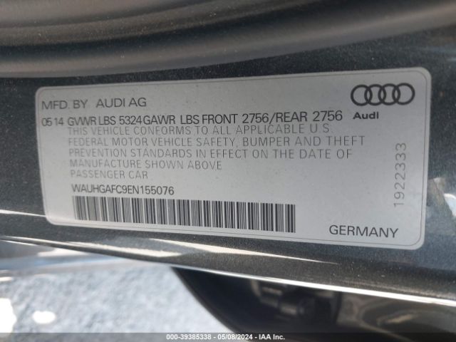 Photo 8 VIN: WAUHGAFC9EN155076 - AUDI A6 