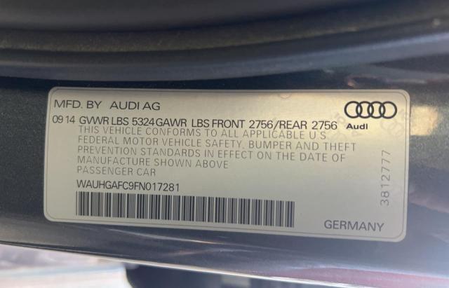 Photo 9 VIN: WAUHGAFC9FN017281 - AUDI A6 