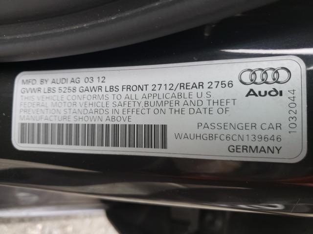 Photo 9 VIN: WAUHGBFC6CN139646 - AUDI A6 PRESTIG 