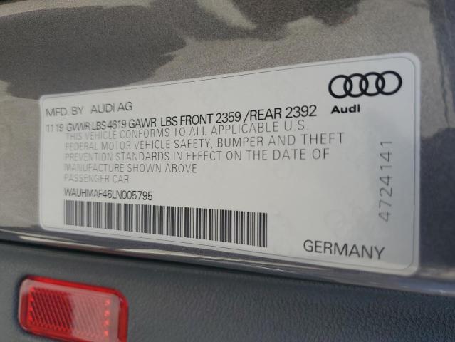 Photo 12 VIN: WAUHMAF46LN005795 - AUDI A4 