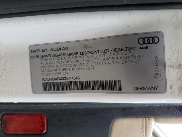 Photo 9 VIN: WAUHMAF4XKN014546 - AUDI A4 PREMIUM 