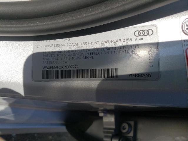 Photo 9 VIN: WAUHMAFC6EN097274 - AUDI A6 