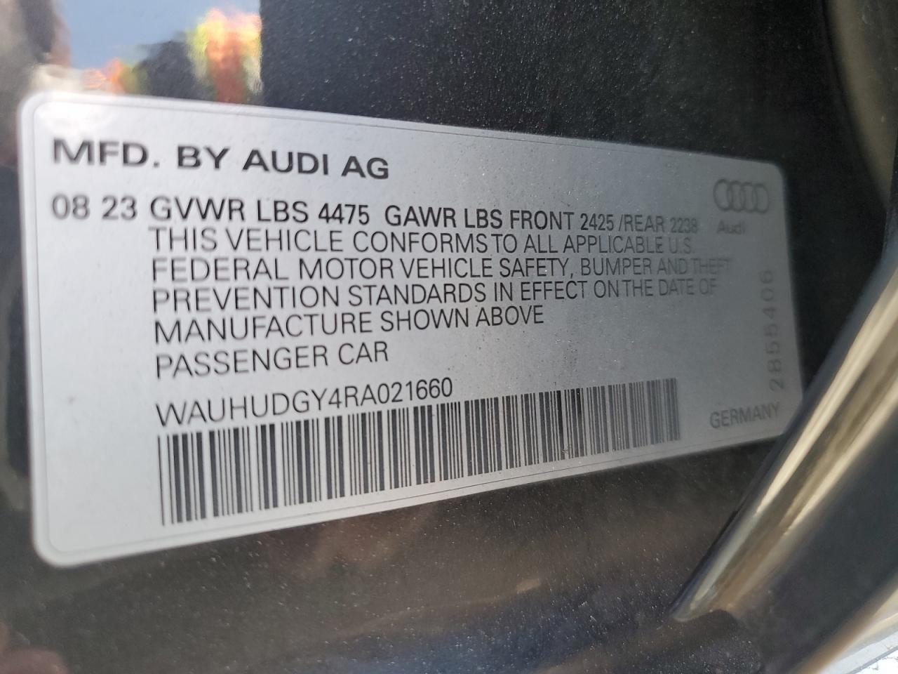 Photo 12 VIN: WAUHUDGY4RA021660 - AUDI A3 