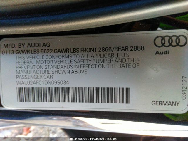 Photo 8 VIN: WAUJ2AFC1DN095034 - AUDI S6 