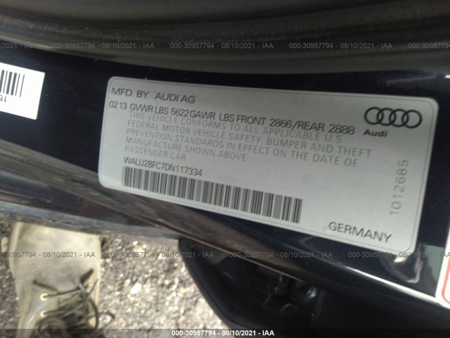 Photo 8 VIN: WAUJ2BFC7DN117334 - AUDI S6 