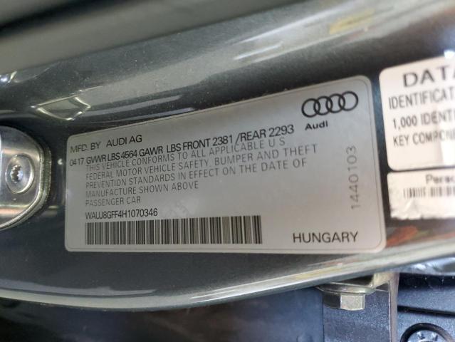 Photo 11 VIN: WAUJ8GFF4H1070346 - AUDI A3 PREMIUM 