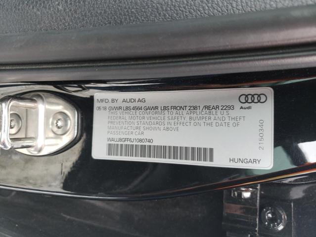 Photo 9 VIN: WAUJ8GFF6J1080740 - AUDI A3 PREMIUM 