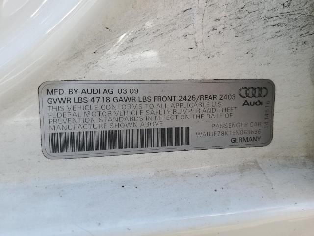 Photo 11 VIN: WAUJF78K19N069696 - AUDI A4 PREMIUM 