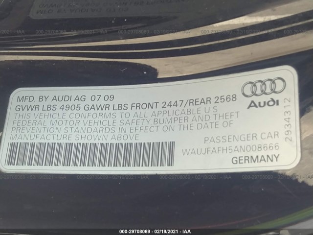 Photo 8 VIN: WAUJFAFH5AN008666 - AUDI A5 