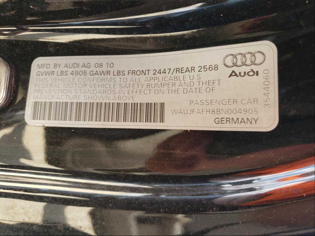 Photo 9 VIN: WAUJFAFH8BN004905 - AUDI A5 PREMIUM 