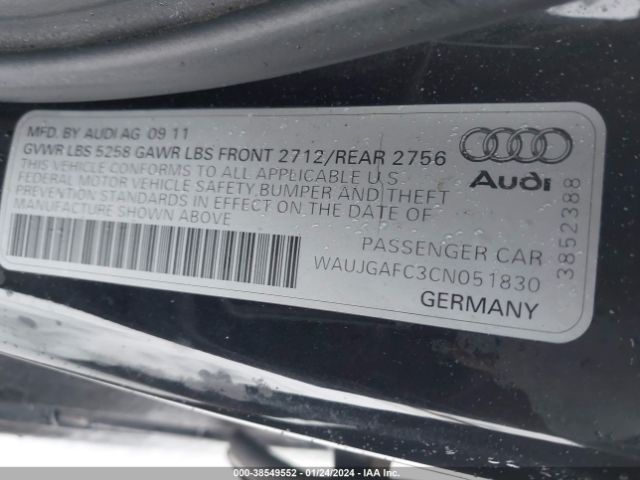 Photo 8 VIN: WAUJGAFC3CN051830 - AUDI A6 