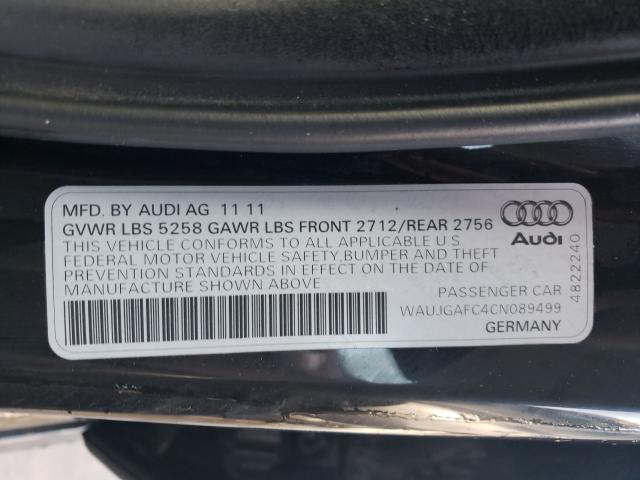 Photo 9 VIN: WAUJGAFC4CN089499 - AUDI A6 PRESTIG 