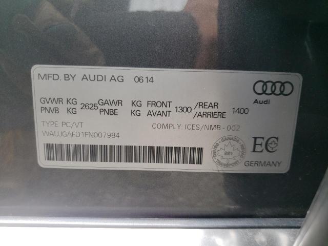 Photo 9 VIN: WAUJGAFD1FN007984 - AUDI A8 QUATTRO 