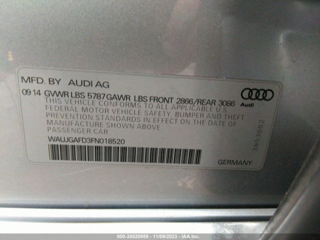 Photo 8 VIN: WAUJGAFD3FN018520 - AUDI A8 