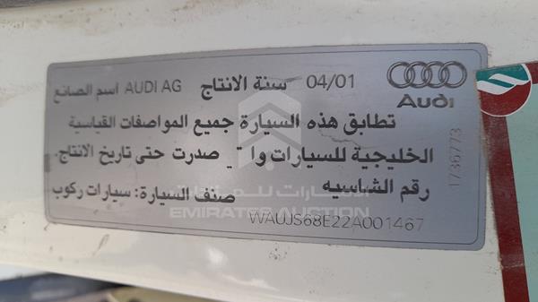 Photo 1 VIN: WAUJS68E22A001467 - AUDI A4 