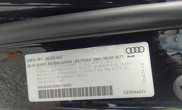 Photo 8 VIN: WAUK2AF25KN115083 - AUDI A6 