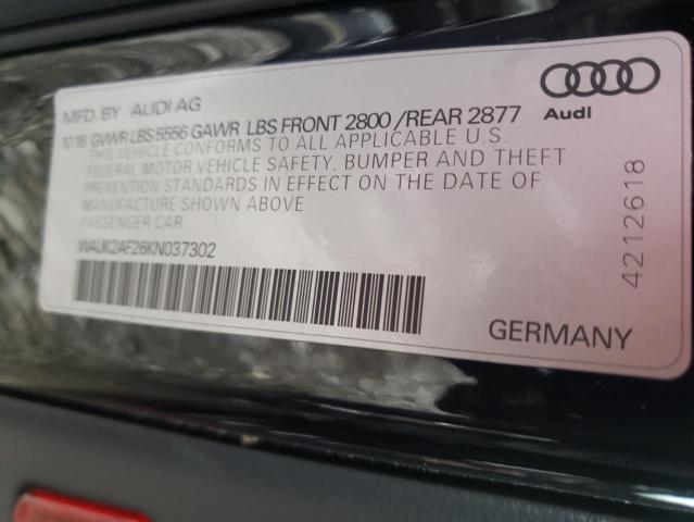 Photo 9 VIN: WAUK2AF26KN037302 - AUDI A6 