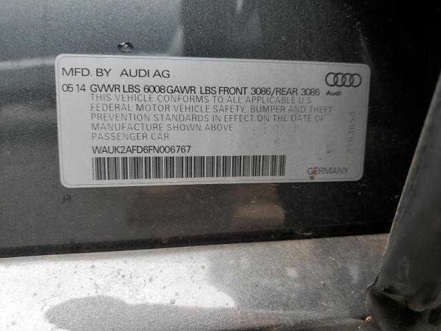 Photo 12 VIN: WAUK2AFD6FN006767 - AUDI S8 