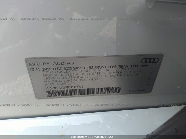 Photo 8 VIN: WAUK2AFD7FN015087 - AUDI S8 